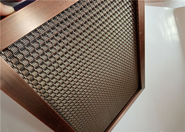 Vor- quetschverbundene gesponnene Architekturmaschendraht-Platten mit vielseitigem Dorn-Rahmen