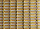Quetschverbundener dekorativer Maschendraht, Architekturstahlmasche in der Goldfarbe für Büro