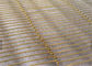 Dekoratives Metallflexibler Maschen-Vorhang, kupferner Metallfach-Maschendraht