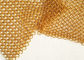Architekturdrapierungs-Metallring-Masche mit Goldfarben für Isolierungs-Wand-Schirm