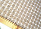 Dekorations-quadratisches Loch-Art Handlauf-Balustraden-Webart-Masche mit Goldfarbrahmen