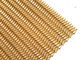 Rosen-Golddurchfahrt-Spiralen-Webart-Maschendraht für Geschäfts-Drapierungs-Teiler W1.2m x L 3m