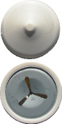 40mm selbstsichernde Edelstahl-Metallisolierungs-Clip mit Plastiküberzug-Kappen