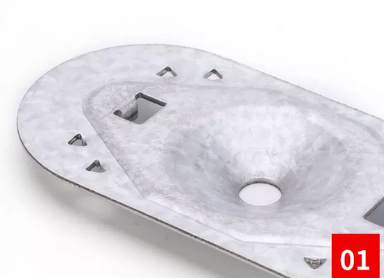 Zink beschichtete ovale Stachelstahlplatte, damit Verlegenheits-Imprägnierungsmembran Plattformen überdacht