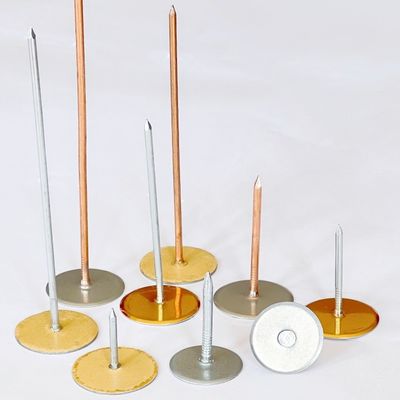 Galvanisierte Stahlbecherkopf geschweißte Pins zum Durchschweißen und sichern Wraps Isolierung zu HVAC Leitungen