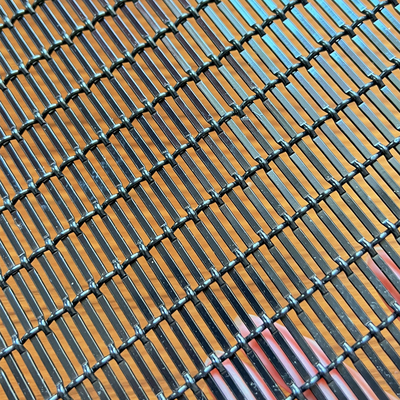 Fassaden-Edelstahl-Architektur-Mesh Metal Woven Wire Spray-Schwarzes für dekorativen Zaun