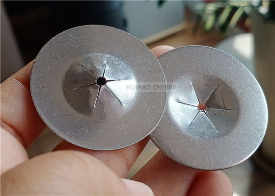 1-1/2" 38mm Rundplatte Selbstverriegelung Waschmaschine Edelstahl 304 zum Befestigen 12 Gauge Wärmedämmspins