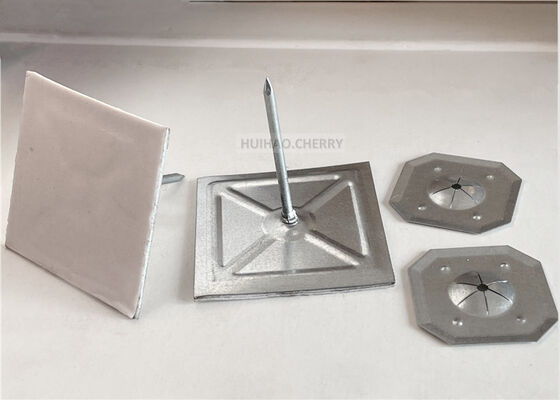 12 Gauge Isolierstiftstifte und -scheiben aus verzinktem Stahl, Steinwolle-Isolierstiftstifte