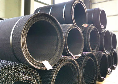 Schwarzer Draht-Stahlselbstreinigungs-Schirm-Masche für das Steinbruch-Industrie-Schirm-Trennen