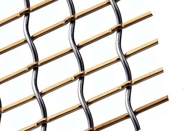 Verriegeltes, gecrimptes dekoratives Drahtgeflecht für Wartezimmer-Trennwände