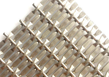Edelstahl gecrimpte Gewebe Wire Mesh für Vorhänge Schranktür