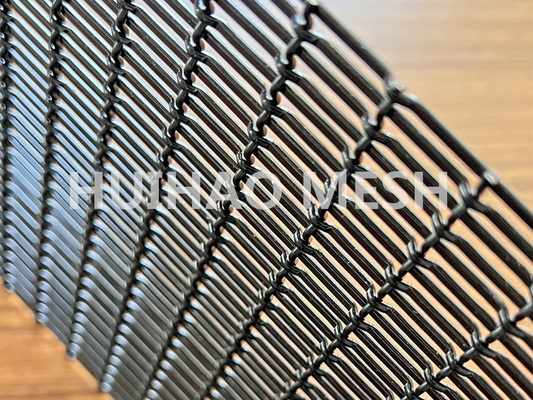 Fassaden-Edelstahl-Architektur-Mesh Metal Woven Wire Spray-Schwarzes für dekorativen Zaun