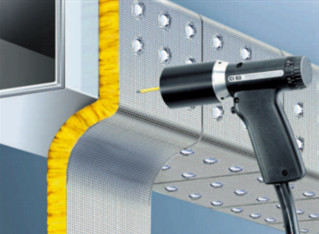1-1/2" Kupferbeschichtete CD-Stud-Schweißer-Isolierpins für Kanalverkleidungsarbeiten
