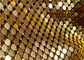 4mm Sparkly Metall-Mesh Fabric Curtains Gold For-Hotel-oder -restaurant-Dekoration