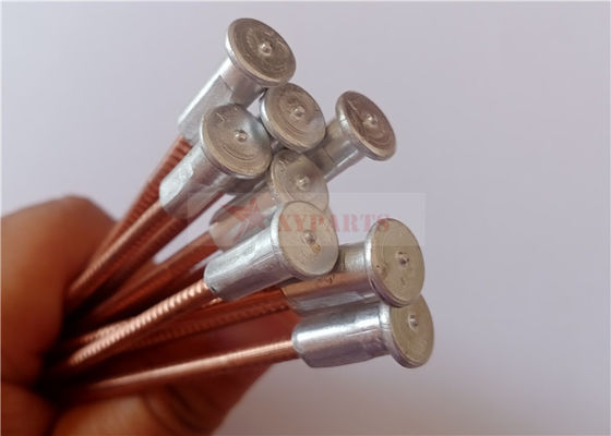 Schiffsbau M3x90mm Bimetallische CD-Pins mit Aluminium-Basis Kupferbeschichtung Stahlnagel