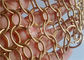 Goldfarbe Chainmail Mesh Fabric 1.5x15mm für Raum-Fach