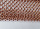 Aluminiumlegierungs-Spule Mesh Drapery Copper Color Used als Raum-Teiler-Vorhänge