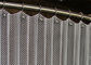 Goldene Farbaluminiummetallmaschen-Drapierung für die Verzierung des Kamin-Maschen-Vorhangs