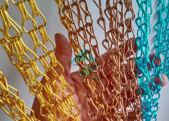Anodisierte Aluminium-Türkette Fliegenvorhang mit verschiedenen Farben