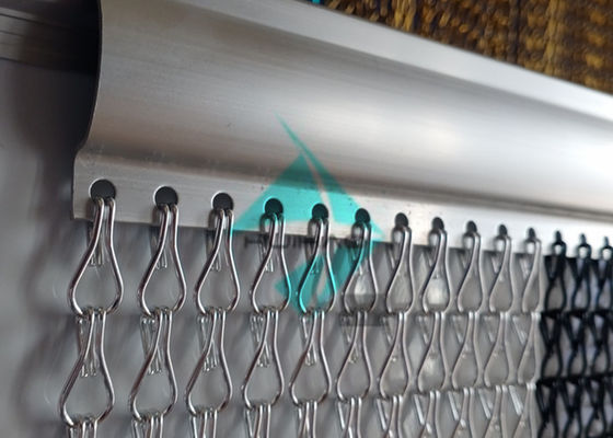 Doppelhaken Dekorations-Aluminium-Ketten-Verbindung Vorhang für Duschvorhang