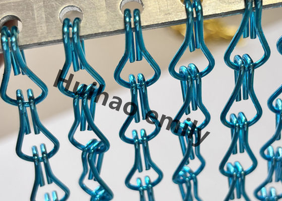 12x24 mm Aluminium-Metallnetzkettenvorhang mit Anodisierung
