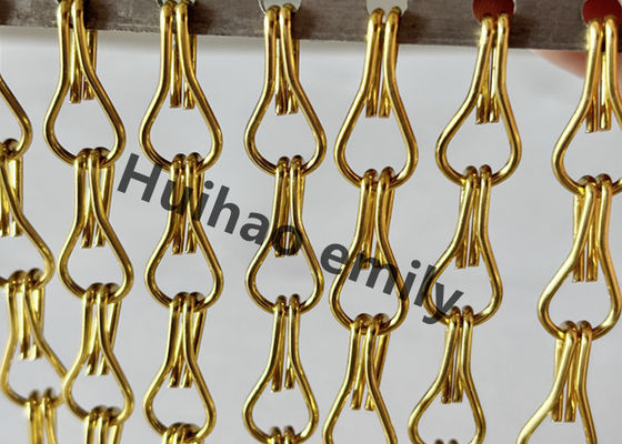 12x24 mm Aluminium-Metallnetzkettenvorhang mit Anodisierung