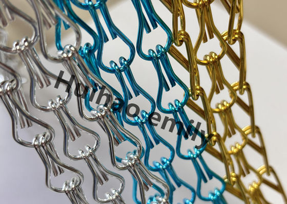 12x24 mm Aluminium-Metallnetzkettenvorhang mit Anodisierung