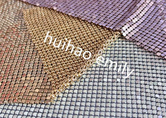 8x8mm glänzende Aluminium-Sequin Metallnetz Vorhang für Dekoration