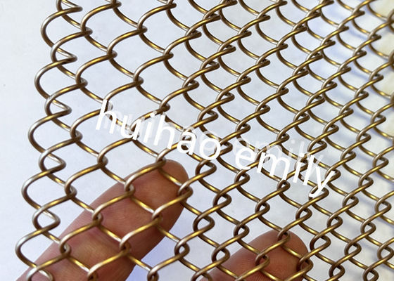 8x8mm Aperture Aluminium-Metall-Spule Mesh als Raum Trennvorhang