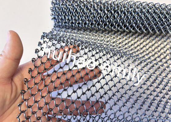 8x8mm Aperture Aluminium-Metall-Spule Mesh als Raum Trennvorhang
