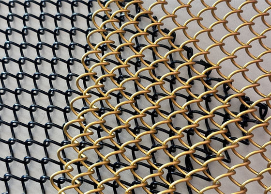 Aluminium-Metallnetzdraperie, Sicherheitsvorhänge mit verschiedenen Spuren