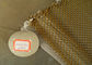 Goldene Farbaluminiummetallmaschen-Drapierung für die Verzierung des Kamin-Maschen-Vorhangs