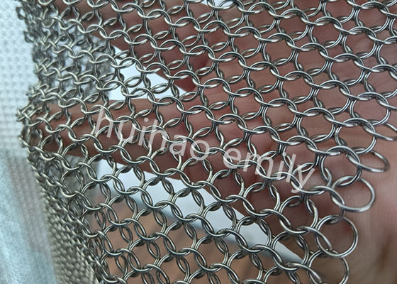 0,8 x 7 mm geschweißter Ringgittervorhang für die Innendekoration