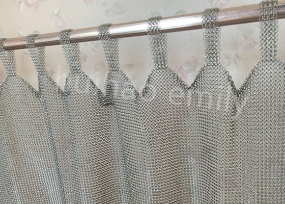Tab Top Typ 7mm Metallring Mesh Vorhang Edelstahl 316L