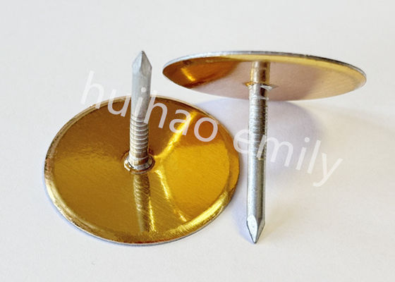 38 mm galvanisierte Stahlkanalfolie Becherkopfspinne mit Goldpapier