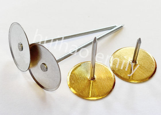 38 mm galvanisierte Stahlkanalfolie Becherkopfspinne mit Goldpapier