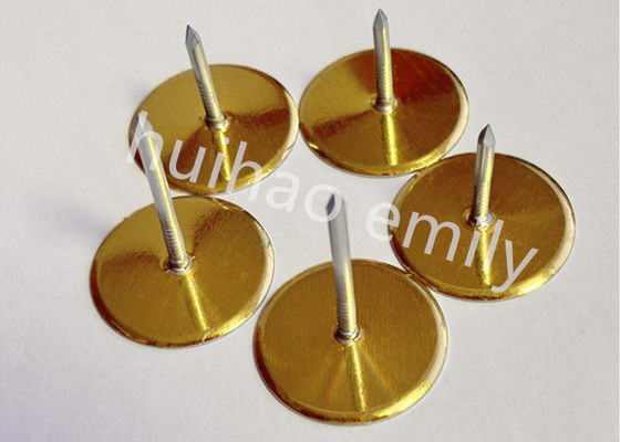 38 mm galvanisierte Stahlkanalfolie Becherkopfspinne mit Goldpapier