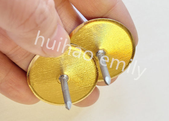 38 mm galvanisierte Stahlkanalfolie Becherkopfspinne mit Goldpapier