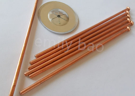 CD-Schweiß-Stud-3mm Kupferplattierte Isolationsschweißspinne mit flachem Ende