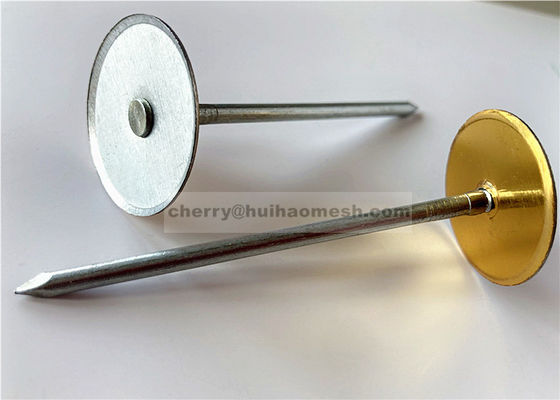 1-1/8 "Capped Kondensator Entladung Cd Schweiß Pins zum Festmachen Isolierung an der Innenseite von Blechmetall Luftkanäle