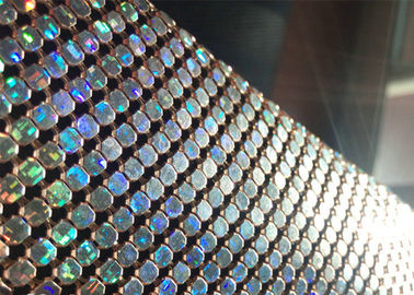 4mm Goldfarbe Aluminium Sequin Metallnetz für Hoteldekoration
