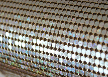 4mm Goldfarbe Aluminium Sequin Metallnetz für Hoteldekoration