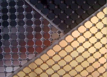 4mm Goldfarbe Aluminium Sequin Metallnetz für Hoteldekoration