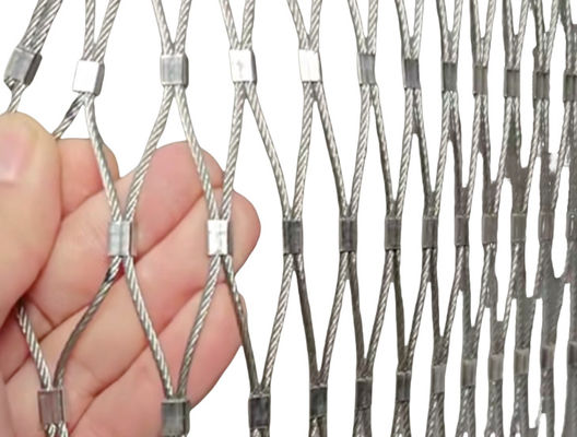 Architektonisches flexibles 2' x 2' SS304 Seilnetz für die Sicherheit