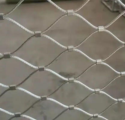 Architektonisches flexibles 2' x 2' SS304 Seilnetz für die Sicherheit
