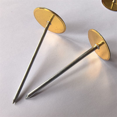 12 Ga x 70 mm galvanisierter Stahlbecherkopf geschweißte Pins für die Isolierung von HVAC-Kanälen