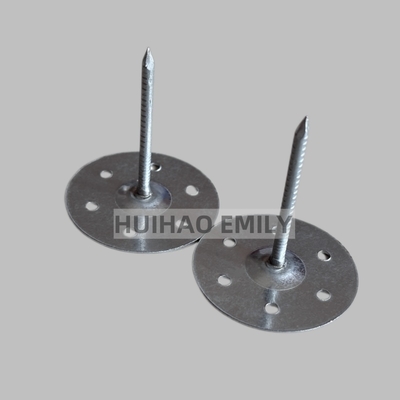 Runde durchlöcherte metallhaltige Platte Rockwool-Isolierungs-Stifte galvanisierte 80mm Länge