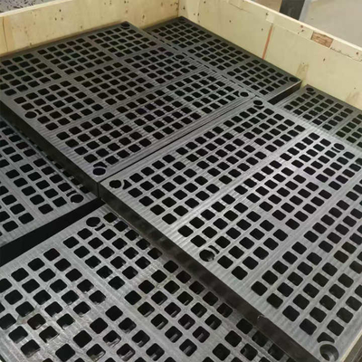 Modul Deck Medien Gummi Vibrationsschirmnetz für Erz Anwendungen Verstopfung
