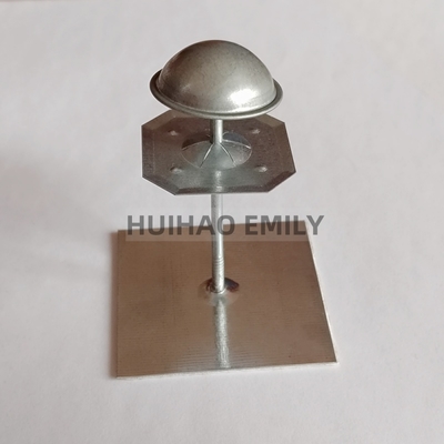 50x50mm Basisplatte Selbstklebende Isolierung Hanger Pins für Außenwand Isolierung