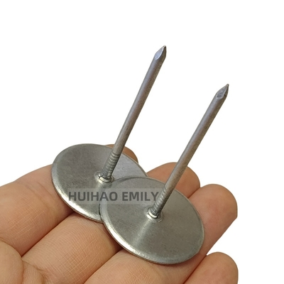 Galvanisierte Stahlkopf-Schweißpins, 12 Ga, isolierte Kopf-Pins mit Papierbasis